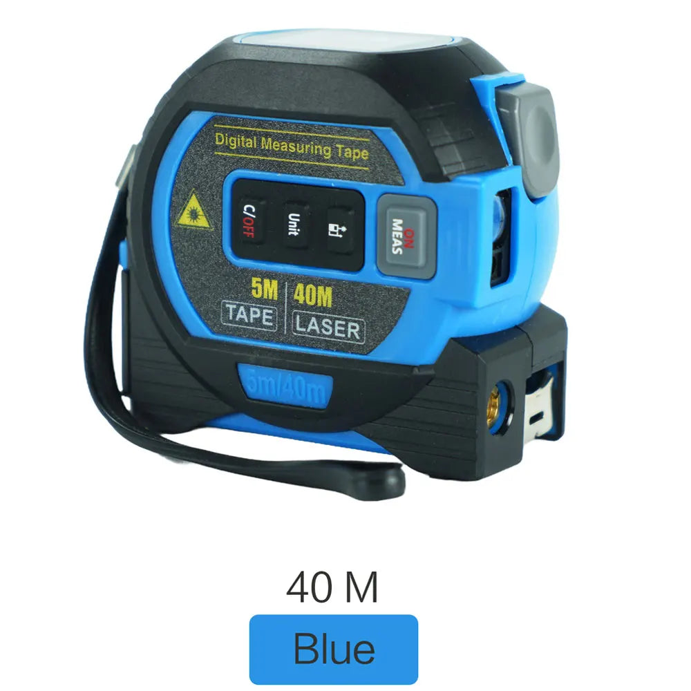 3-in-1 Laser Tape Measure 40/60M Meters Infrared Laser Distance Measuring Smart Energy Ruler