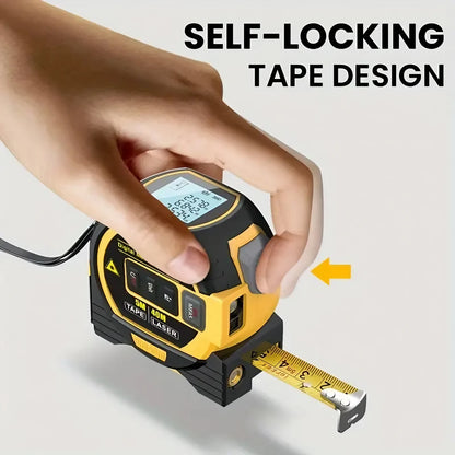 3-in-1 Laser Tape Measure 40/60M Meters Infrared Laser Distance Measuring Smart Energy Ruler