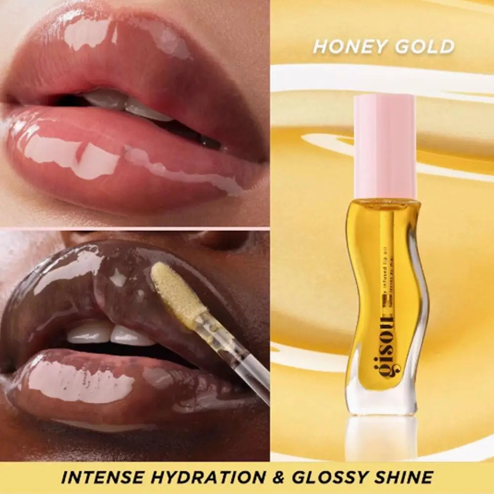 Honey Infused Hydrating Lip Oil Nourishing Lip Moisturizer