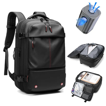 Men Travel Backpack vacuum compression 17 inch Laptop Backpack Business