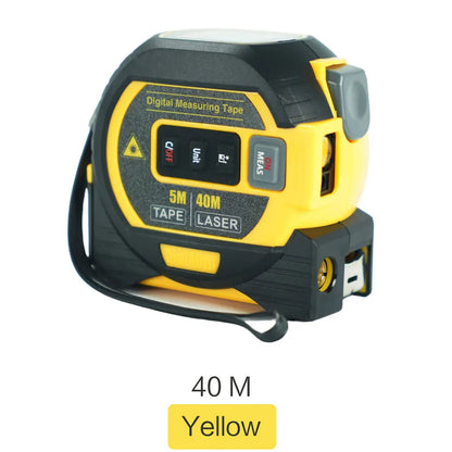 3-in-1 Laser Tape Measure 40/60M Meters Infrared Laser Distance Measuring Smart Energy Ruler